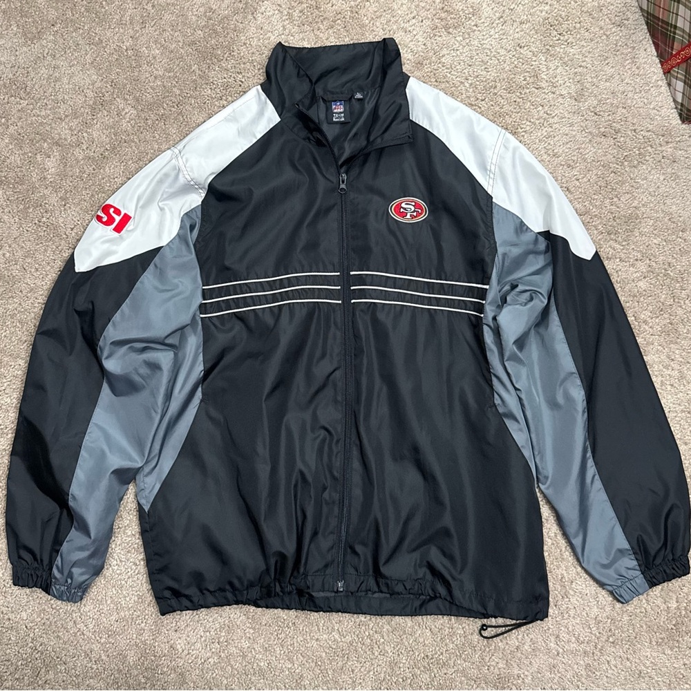 Vintage Reebok NFL San Francisco 49ers Windbreaker Track Jacket - Embroidered